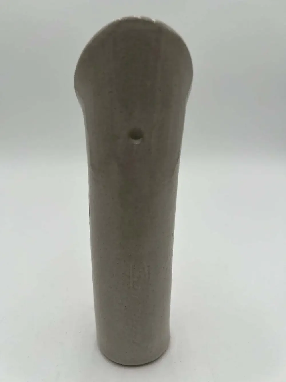 Signed Studio Pottery Wall Pocket Vase Floral Stoneware Handmade 8.5”
